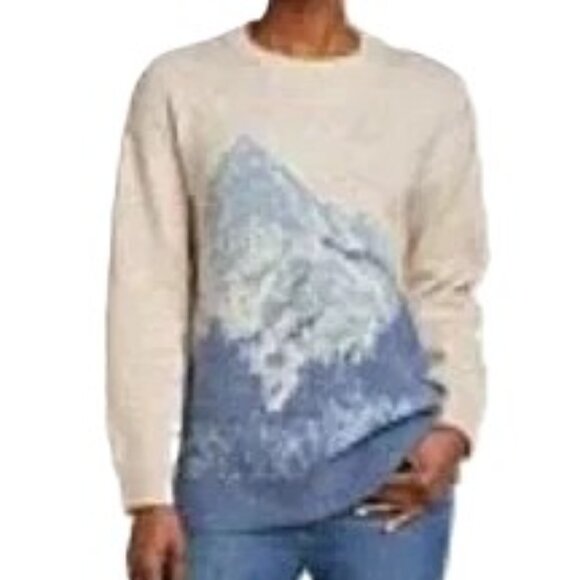 EDDIE BAUER WOMEN'S MT. ALTITUDE CREWNECK SWEATER OVERSIZED RELAXED FIT XS - Picture 3 of 8